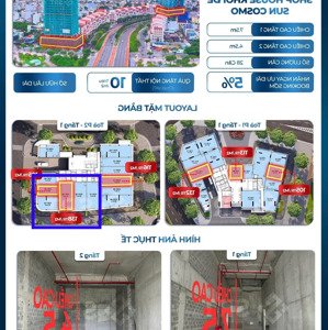chính thức mở bán shophouse khối đế sun cosmo dt 100m2, ck 5% booking ,giá 1x tỷ sở hữu lâu dài