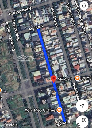 bán lô đất 100m giá 7,7 tỷ mặt tiền đường mỹ an 7 sát đường hàm tử khu mỹ an gần cầu trần thị lý