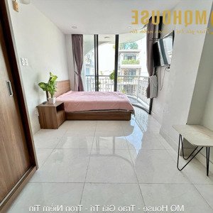 cho thuê căn hộ studio ban công full nội thất toà nhà thang máy hầm xe rộng - gần ngã tư phú nhuận