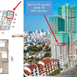 duy nhất căn góc 2 pn 69m2 tầng cao view trực diện sông hàn - bao thuế phí - chủ bán gấp-0935555357