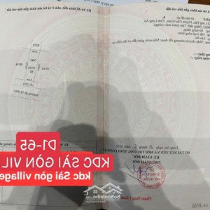 bán đất nền phân lô dt 80m2(5x16) đường số 16 vị trí nét thuộc kdc sài gòn village giá 2,1ty vnd .