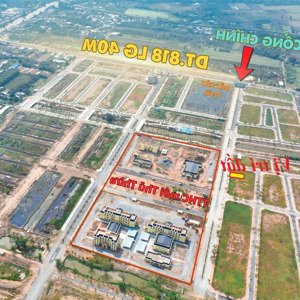 bán lô đất mặt tiền 24m ngay trục chính vào tthc thủ thừa
