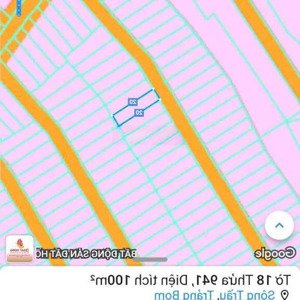 chính chủ bán gấp lô đất 5x20m thổ cư 100% ngay gần chợ, ubnd xã sông trầu, giá rẻ 795tr