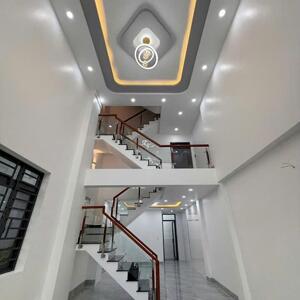 Nhà Đẹp 1 trệt 3 lầu Bàu Bàng,thị trấn Lai Uyên Bình Dương, 130,7m2, Sổ Hồng Riêng, Giá 3ty050