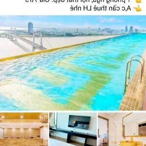  Cho thuê căn hộ 1 phòng ngủ Golden bay Sơn Trà Nội thất đẹp. Giá thuê 7tr5
