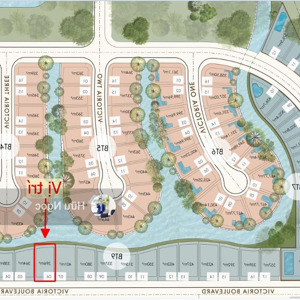 trực tiếp chủ nhà bán biệt thự bt9-6 victoria 400m2 view ngã ba dòng kênh đẹp nhất dự án sổ hồng cc