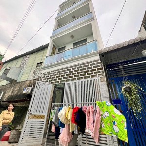 cho thuê nhà mới 1 trệt 2 lầu 4pn 4wc 4 x 10m hẻm xe hơi đường bến lội - 8,5tr/tháng