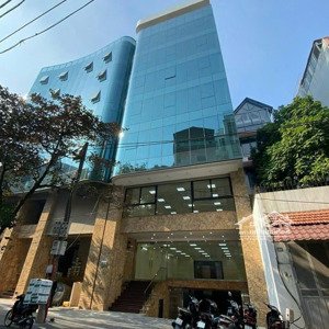 cho thuê toà nhà vp mới duy tân, ốp full kính mới, 160m2*9t, mt: 8m, thông sàn, thang máy. 150tr/th