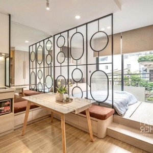 vibe hàn căn hộ tách bếp mới keng - nội thất setup chỉn chu, thang máy - gần khu phan xích long