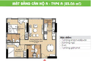 bán căn hộ đức khải q7, 85m2 2pn - 3wc, nội thất, giá 2,3 tỷ: lh 
