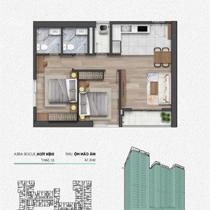 căn góc 2pn mã wx14 tầng 24 fpt plaza 3 đà nẵng.