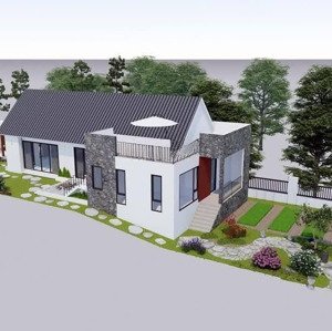 bỏ phố về quê , căn villa bám suối đá tự nhiên với thiết kế hiện đại không kém phần sang trọng