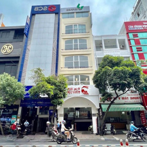 toà nhà mặt tiền khánh hội, quận 4, dt: 6x20m - 6 tầng, thang máy - nhà mới - 95 triệu