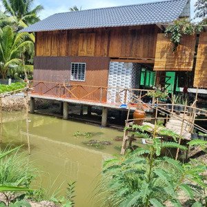nhà vườn trên ao thuần chất miệt vườn miền tây giá : 1 tỉ 300 triệu trọn gói cả nhà và đất