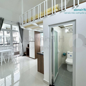 chính chủ cho thuê phòng trọ gác đứng bancol 30m2 full nội thất sẵn cách hàng xanh 5p di chuyển