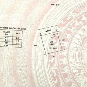 cần tiền bán gấp lô đất mt: 13m, dt: 198m2 tại xuân hồng, xuân trường giá 2 tỷ