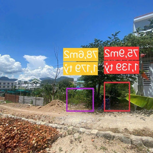 bán 2 lô đất liền kề nhau tại tổ 14 tây nam, p. vĩnh hải, tp. nha trang