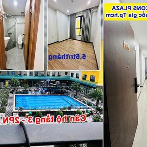 Cho Thuê Cc Bcons Plaza, 5,5 Triệu/th, 51,3m2 Tầng 3 View Hồ Bơi, Gần Sảnh, Tiện Di Chuyển