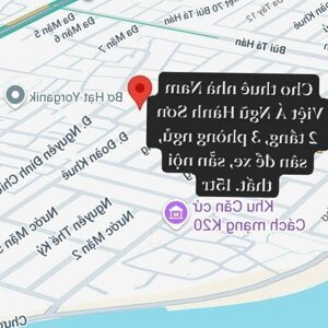 Cho Thuê Nhà Nam Việt Á Ngũ Hành Sơn Đà Nẵng 2 Tầng, 3 Phòng Ngủ, Sân để Xe, Sẵn Nội Thất. 15tr