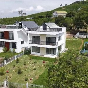 villa nghỉ dưỡng view săn mây bám suối đá tự nhiên, view săn mây sáng sớm