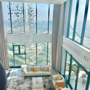 cho thuê - penthouse sân vườn 550m2 mỹ đình pearl full đồ view hồ lh 