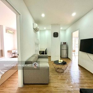 cho thuê ch q1 2pn 85m2, thang máy bảo vệ, hầm xe, mặt tiền đường, gần horizon tower chợ tân định