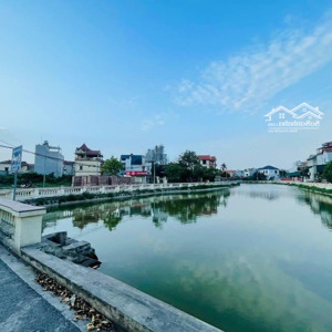 bán đất cự khối long biên hà nội diện tích 98 m2 mặt tiền 9 m * 13,5 tỷ ôtô chạy vòng quanh gần hồ
