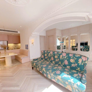 cho thuê the tresor căn 3pn đập thông làm 2pn2wc 100m2, nhà mới đẹp, full nt cao cấp, lh 