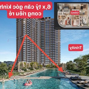 Căn 3pn Thuộc Trục đẹp Nhất Triniti, Giá Chuẩn 53,6tr/m, Kính Cong, View Thuộc Hàng Top