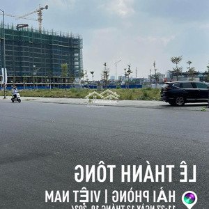 bán lô đất mặt đường lê thánh tông đối diện kho 3 lạc viên. 203m2 ngang 5,5m giá chỉ 90tr/m2 có tt