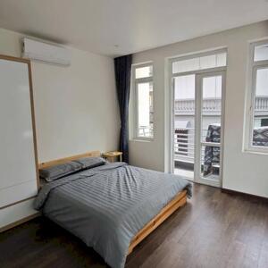 Cho thuê căn hộ 1PN rộng 50m2 tại Trúc Bạch, Ba Đình, đủ đồ đẹp, ban công sáng thoáng