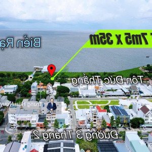 đất mặt tiền tôn đức thắng gần vincom. lộ 37m, view biển và công viên, 7.5x35m, full thổ cư, shr