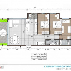 Bán Căn Hộ Penhouse Conic Riverside, Căn 3pn, Sổ Hồng, Giá 3.5 Tỷ