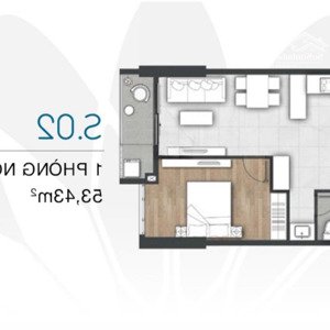Bán Căn 1 Phòng Ngủ 53m2 Vũng Tàu Pearl. Dt 53m2 . Giá 2.6 Tỷ 95% Chưa Vat. Lh E Yến 