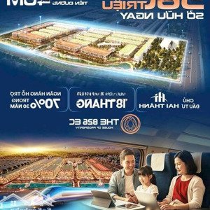 đất Nền Sổ đỏ - 2 Mặt Tiền đường 40m, đối Diện T&t Long Hậu - Chỉ 35 Triệu đồng/m2, Số Lượng Có Hạn