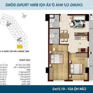 Bán Chung Cư Bluesky Tower Q2, Liền Kề GLobal, Giá Sốc. Căn Góc Tầng đẹp 2PN 2WC 2,4 Tỷ, 66m2