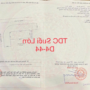 cần bán lô góc d4 - 44 đối diện công viên khu tái định cư suối lớn
