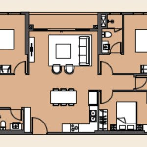 cực sốc! căn 3pn + 103,5m² masteri trinity square chỉ 5.3 tỷ 3pn, full nội thất, giá rẻ nhất dự án