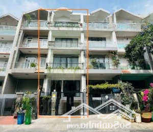 cho thuê nhà mới kdc him lam có thang máy - trệt, 3 lầu - giá chỉ 55tr/th