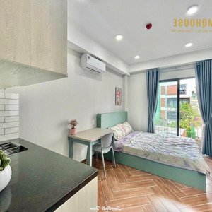 khai trương hệ thống chdv studio balcony, 40m2, full nt (thang máy, cổng vân tay, pccc)