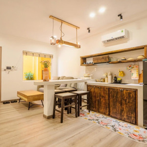 căn hộ dịch vụ 1pn/ studio new 100% - 45m2 - full nội thất cao cấp - style hiện đại - bảo vệ 24/24