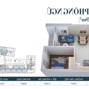 cần cho thuê gấp căn 1pn+ dt 42m2,lốc b giá chỉ 3,7tr/tháng lh: 