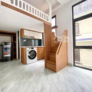 cho thuê phòng gác xép 30m2 full nội thật, thoáng, sáng tại đặng tiến đông (thái hà) máy giặt riêng
