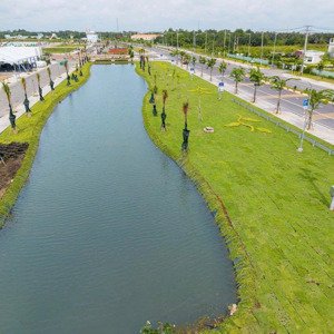 đất nền sổ đỏ mặt tiền kcn long hậu, thanh toán 18 tháng, ngân hàng mbbank hỗ trợ vay 70%
