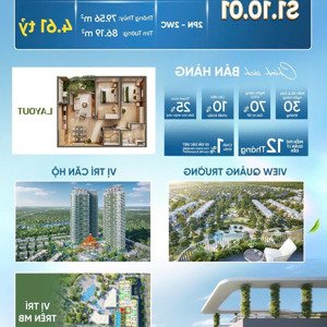 căn 2pn tầng đẹp view xịn sò nhất tòa s1, giá trị cho thuê cao trong tương lai