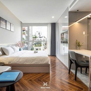 căn hộ balcon full nội thất cao cấp bảo vệ/ thang máy ngay hồ con rùa, cv lê văn tám, ga metro
