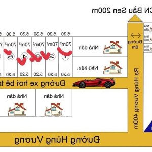 đất 70m2 phân nền đường xe hơi vào đc