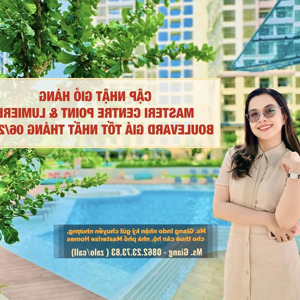 cập nhật mới nhất giỏ hàng masteri centre point & lumiere boulevard giá tốt nhất thị trường