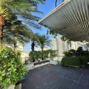 bán căn penthouse duplex saigon pearl - tổng 600m2 có sân vườn rộng, view sông