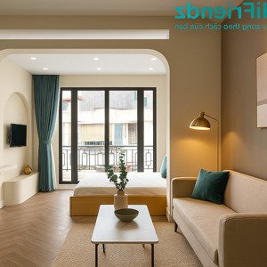 căn hộ 1 phòng ngủ ban công cho thuê đẹp xuất sắc ngay đakao quận 1 bờ kè hoàng sa cực tiện đi lại
